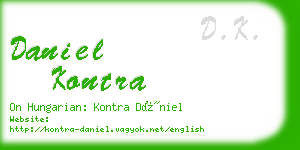 daniel kontra business card